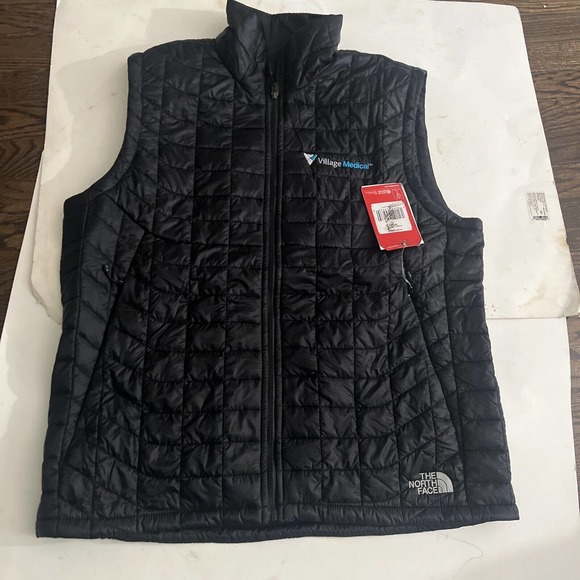 NWT The North Face Thermoball Puffer Quilted Vest Full Zip Mens Size Large Black - Picture 1 of 8